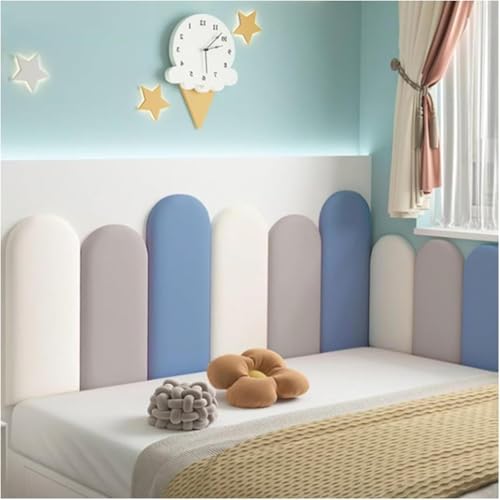 CSYQPDMBDL Wandpaneele Gepolstert, Gepolstertes Kopfteil for Abziehen und Aufkleben, selbstklebendes Wandkissen, Wanddekoration, 3D-Wandaufkleber for Schlafzimmer(E,160x50cm) von CSYQPDMBDL