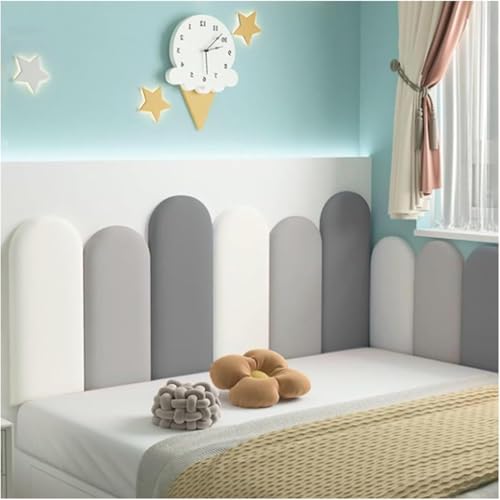 CSYQPDMBDL Wandpaneele Gepolstert, Gepolstertes Kopfteil for Abziehen und Aufkleben, selbstklebendes Wandkissen, Wanddekoration, 3D-Wandaufkleber for Schlafzimmer(F,80x50cm) von CSYQPDMBDL