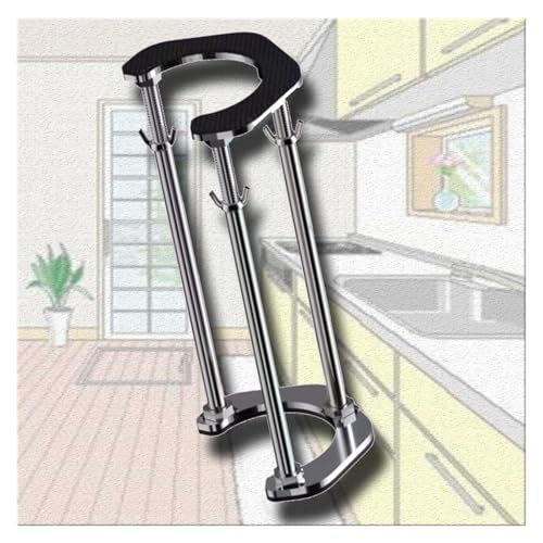 Unterbau-Spülbeckenhalterungen, Teleskop-Spülbeckenhalterungen for Küche und Bad, Stützbeine for Unterbaubecken(Height 18-28cm (7"-11")) von CSYQPDMBDL