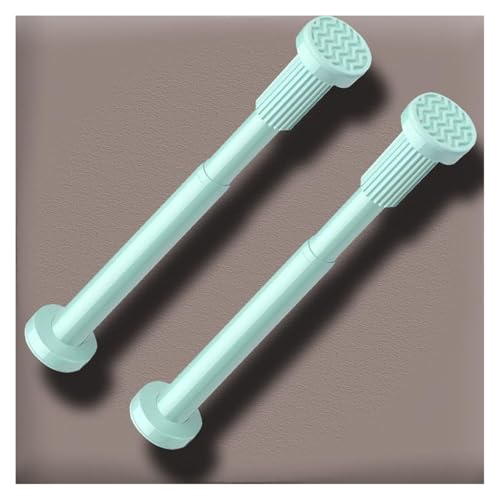Unterbau-Waschbeckenhalterungen, Einstellbare Waschbecken Unterstützung Poles for Schrank Möbel Bein Vorhang Stange(Green,2*H 35-50cm/14"-20") von CSYQPDMBDL