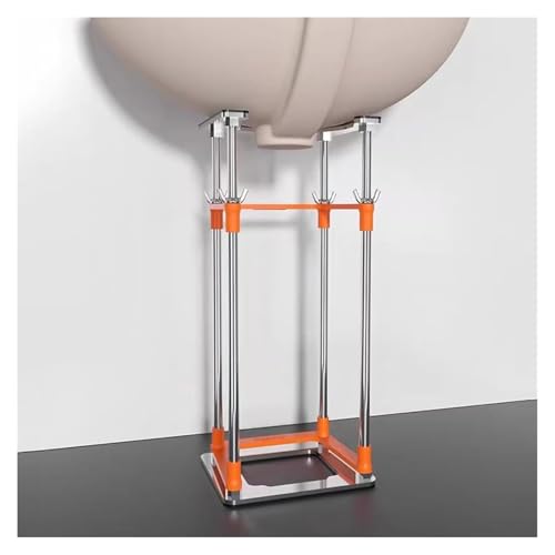 Unterbau-Waschbeckenhalterungen, Stützbeine for Spülbecken, verstellbare Halterungen for Unterbaubecken, Stützstange aus Edelstahl(Height 57-78cm(22.4"-30.7")) von CSYQPDMBDL
