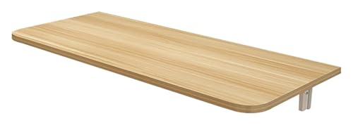 Wandklapptisch, klappbarer Wandtisch, Wandschreibtisch mit Metallregalhalterung, Hängeschreibtisch für kleine Räume, perfekte Ergänzung für Zuhause/Büro/Küche und Esszimmer (L von CSYQPDMBDL