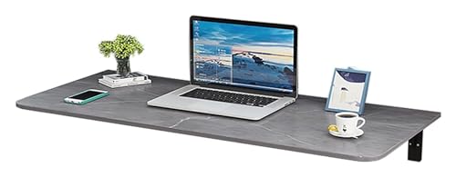 Wandklapptisch, klappbarer Wandtisch, multifunktionaler Computerschreibtisch, faltbar und konvertierbar, schwimmender Klapptisch für Platz zu sparen, Küche geeignet (Grau, 80 * 30 cm/31.5 * 12 Zoll von CSYQPDMBDL