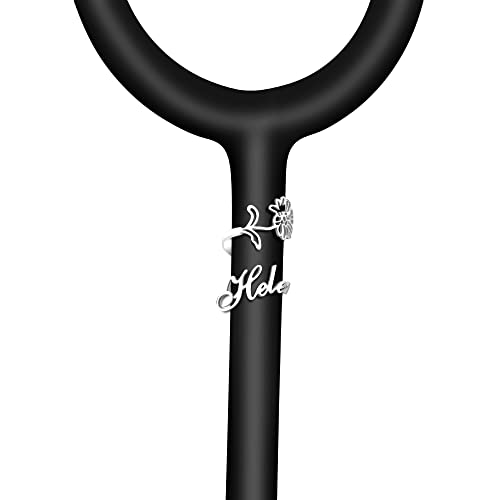 Stethoskop Name Tag Personalisierte Stethoskop Zubehör Charms Stethoskop ID Tag Benutzerdefinierte Logo Geschenk für Krankenschwester/Arzt/Student/Lehrer/Assistent (C-silver) von CSstone