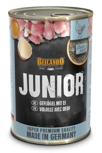 Belcando Super Premium Nassfutter für Hunde, 6 Dosen x 800 g (Junior Vogel mit Eiern) von CT-TRONICS