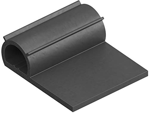 1 m Dichtungsprofil Dichtprofil Kantenschutz Keder Gummidichtung Notenprofil Dichtlippe EPDM schwarz 1C38-10 von CTA Dichtungen