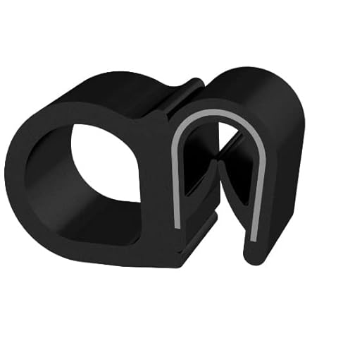 1m Dichtungsprofil Dichtprofil Kantenschutz EPDM PVC schwarz KB 1,-4mm 1C11-6009 von CTA Dichtungen
