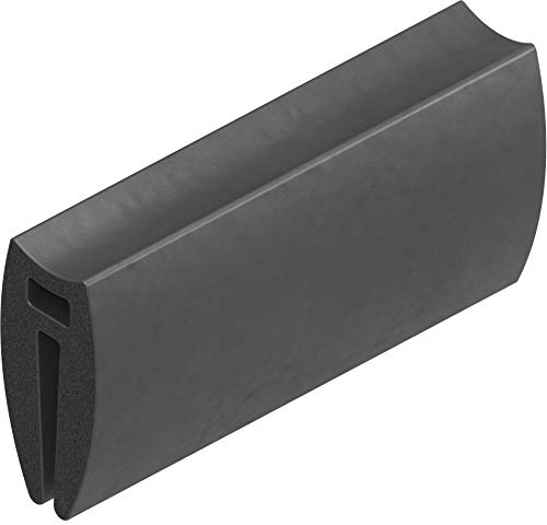 1m Gummiprofil Dichtprofil Kantenschutz EPDM schwarz KB 1-1,6 mm 1C38-02 von CTA Dichtungen