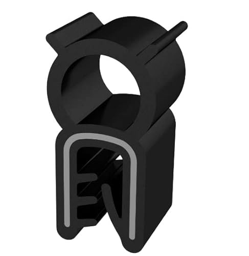 1x m Dichtungsprofil Dichtprofil Kantenschutz EPDM PVC schwarz KB 1-3 mm 1C11-7009 von CTA Dichtungen
