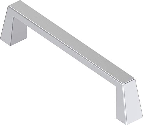 CTA Dichtungen 1x Griff Möbelgriffe Bügelgriff Schrankgriffe, Stangengriff, Relinggriffe, Küchengriffe, Schubladengriffe, Türgriffe verchromt Bohrlocherabstand 81 mm 1C45-03 von CTA Dichtungen