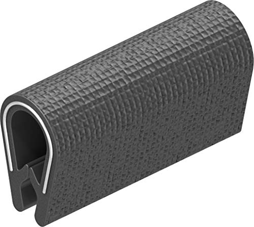 CTA Dichtungen 1x Meter Dichtungsprofil Dichtprofil Kantenschutz PVC schwarz KB 1-4 mm 1C10-08 von CTA Dichtungen