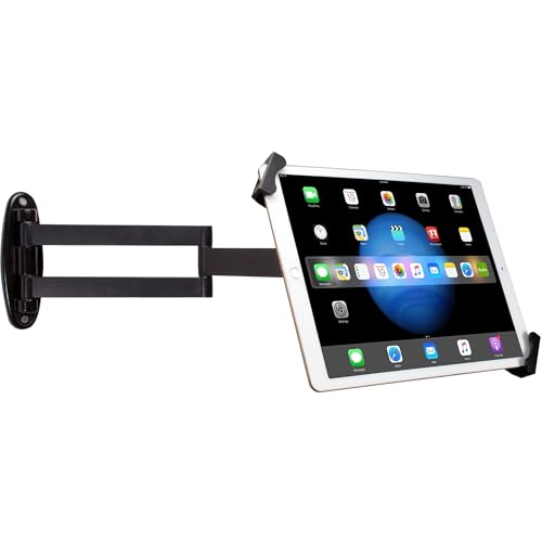 Sicherheits-Wandhalterung – CTA Gelenkarm Tablet-Halterung mit 360-Grad-Drehung für iPad 10. Generation 11 Zoll – iPad 7. / 8. / 9. Generation 10,2 Zoll – iPad Pro 12,9 Zoll & 7-13 Zoll Tablets – von CTA Digital