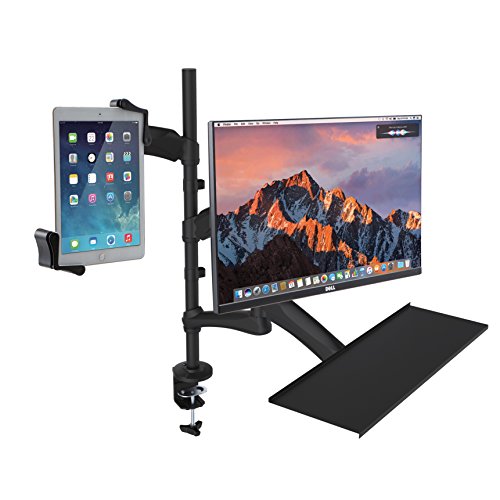 CTA Digital pad-2amtk 2-in-1-Verstellbare Monitor Tablet Halterung Ständer mit Tastatur Tablett CTA Digital pad-2amtk 2-in-1-Verstellbare Monitor Tablet Halterung Ständer mit Tastatur Tablett von CTA Digital