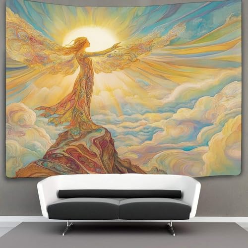 CTAMM Frauen Dekorationen Tapisserie Wandbehang Offene Arme zum weiten Himmel 3D-Druck Wanddecke Wandbehang Poster Für Wohnzimmer Schlafzimmer Wohnheim Dekor 100cmx150cm CTAMM Frauen Dekorationen Tapisserie Wandbehang Offene Arme zum weiten Himmel 3D-Druck Wanddecke Wandbehang Poster Für Wohnzimmer Schlafzimmer Wohnheim Dekor 100cmx150cm von CTAMM