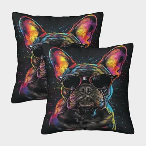 CTAMM Hip-Hop-Hopper Weicher Cartoon-Hund Kissenbezug Mit Reißverschluss,2er Pack,perfekt Für Office Cushion Und Seasonal Decor,waschbar 40x40cm CTAMM Hip-Hop-Hopper Weicher Cartoon-Hund Kissenbezug Mit Reißverschluss,2er Pack,perfekt Für Office Cushion Und Seasonal Decor,waschbar 40x40cm von CTAMM