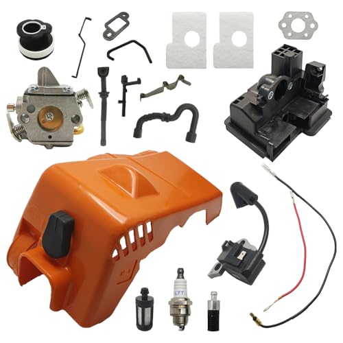 Zylinderabdeckung Vergaser Zündspule Passend for MS180 MS170 018 017 Tune-up Kit Luftfiltergehäuse Kettensäge Ersatzteile von CTASRIM