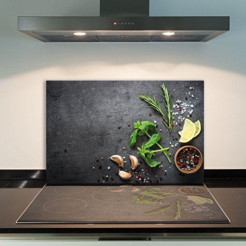 CTC-Trade | Herdabdeckplatten 80x52cm Ceranfeld Abdeckung Glas Spritzschutz Abdeckplatte Glasplatte Herd Ceranfeldabdeckung Küche Schwarz Grün von decorwelt