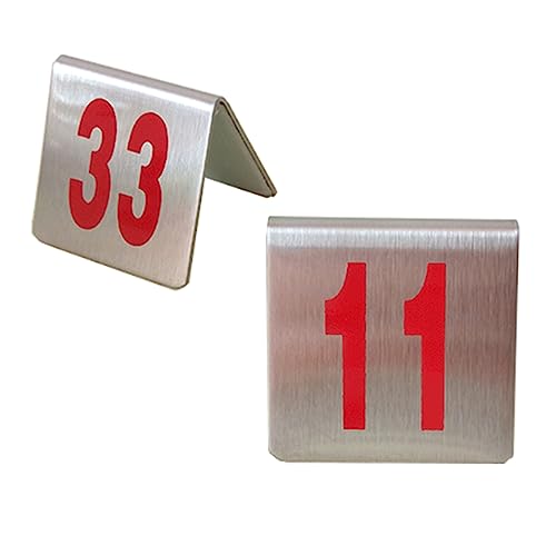 CTCOIJRN Metal Restaurant Table Cards Table Menu Holder Table Number Stand Table Card Holder for Seating Food Sign Label Memo(51-75) von CTCOIJRN