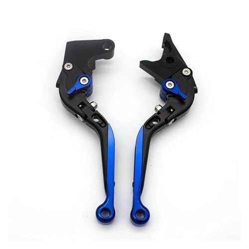CTCYWLWAYZ Bremskupplung Motorrad Bremshebel Kupplungsgriff Bremshebelgriff Für Royal Enfield 650 Für Interceptor INT650 2023 2024 Bremsgriff Kupplungshebel(Fold Extend Blue) von CTCYWLWAYZ