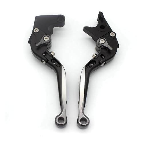 CTCYWLWAYZ Bremskupplung Motorrad Bremshebel Kupplungsgriff Bremshebelgriff Für Royal Enfield 650 Für Interceptor INT650 2023 2024 Bremsgriff Kupplungshebel(Fold Extend Grau) von CTCYWLWAYZ