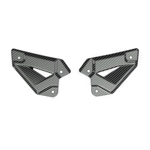 CTCYWLWAYZ Motorrad Fußrasten Motorradzubehör Für Kawasaki Z900 2017-2024 Z900 SE 2022-2024 Carbon-Look Fersenschutz Anti-Rutsch-Design Abriebfest ABS-Kunststoff von CTCYWLWAYZ