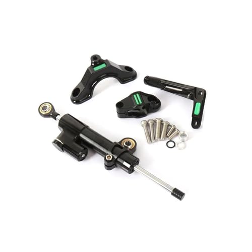 CTCYWLWAYZ Motorrad Stoßdämpfer Für Kawasaki ZX6R ZX6R 2024- Motorradzubehör Lenkung Stabilisator Dämpfer Stoßdämpfer Halterungssatz Lenkungsdämpfer(E) von CTCYWLWAYZ
