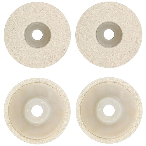 CTDMJ Wolle Polieraufsatz 100mm Polierscheibe für Winkelschleifer, Metalle, Glas, Keramik, Marmor, Auto von CTDMJ