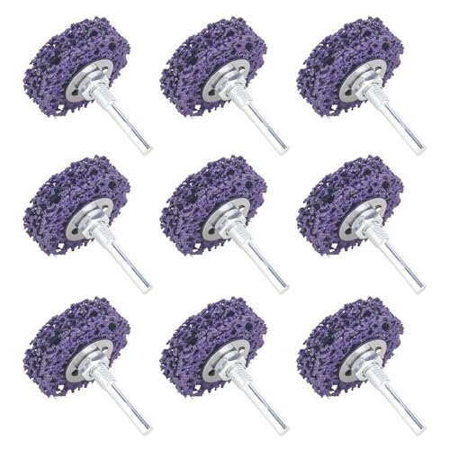 CSD Scheibe50mm,9Stück CBS Reinigungsscheibe Grobreinigungsscheibe CBS Schleifscheibe Set Schleifscheiben für Winkelschleifer (9 lila) von CTDMJ