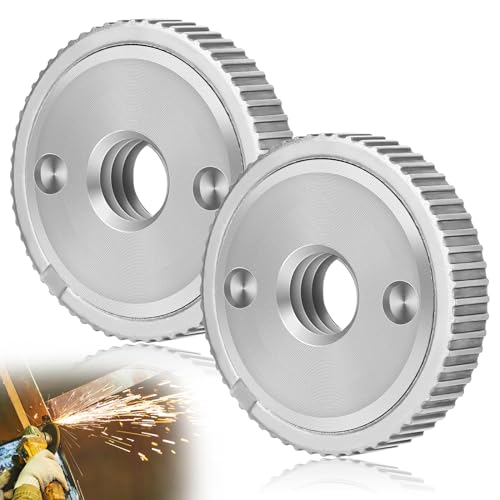 ‎CTDMJ 2tlg Schnellspannmutter für Winkelschleifer M14, Schnellspannmutter M14, Spannmutter für Flex, Angle Grinder Flange Nut, Schleifscheibenwechsel ohne Werkzeu, M14 Winkelschleifer Spannmutter von CTDMJ