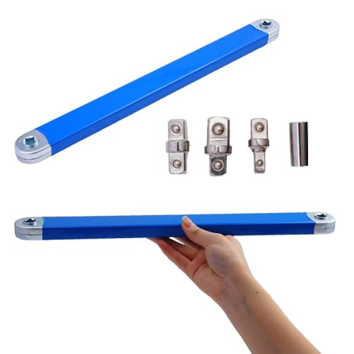 CTDWNT Impact Ready Offset-Verlängerungsschlüssel, Ight Reach Verlängerungsschlüssel-Set, mit 1/2 Zoll, 1/4 Zoll und 3/8 Zoll Vierkant-Adapter-Antriebs-Stecknuss von CTDWNT