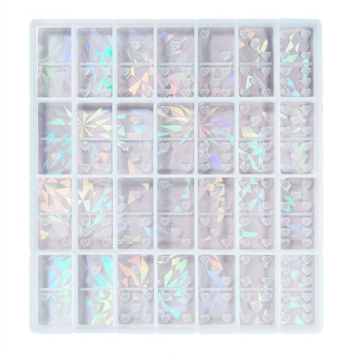 Holografische Schokoladenformen, tiefe und dicke Silikonformen, leicht zu lösen, dicke Formen für wiederverwendbare DIY-Backwachsschmelzen CTDWNT Holografische Schokoladenformen, tiefe und dicke Silikonformen, leicht zu lösen, dicke Formen für wiederverwendbare DIY-Backwachsschmelzen CTDWNT von CTDWNT