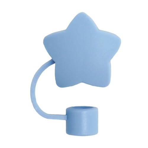 Silikon-Trinkhalm-Aufsatz für Stanley, 96 und 1,2 l, niedliche Stern-Stroh-Abdeckkappe, spritzwassergeschützt, wiederverwendbare Strohhalmkappe, Abdeckung für Trinkhalme, Blau Silikon-Trinkhalm-Aufsatz für Stanley, 96 und 1,2 l, niedliche Stern-Stroh-Abdeckkappe, spritzwassergeschützt, wiederverwendbare Strohhalmkappe, Abdeckung für Trinkhalme, Blau von CTDWNT