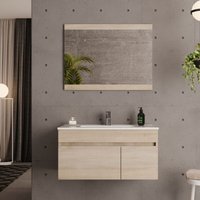 Waschtisch mit Unterschrank hängend soki - 80 cm von CTESI