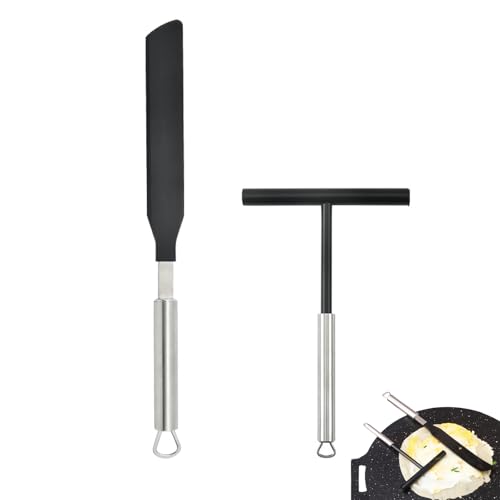 2 Stücke Spatel Edelstahl Crepes, Teigverteiler Crepes, Verteiler Crepes Zubehör, Geeignet für die Zubereitung von Pfannkuchen oder Crêpes 2 Stücke Spatel Edelstahl Crepes, Teigverteiler Crepes, Verteiler Crepes Zubehör, Geeignet für die Zubereitung von Pfannkuchen oder Crêpes von CTForest