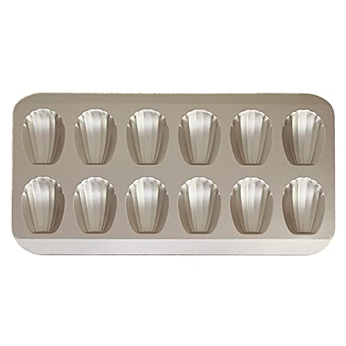 Madeleine Backformen, Madeleineform, Silikon Madeleine Backform, Entwickelt für die Herstellung von Muschelkuchen, um Speisen Schmackhafter zu Machen(Gold) von CTForest