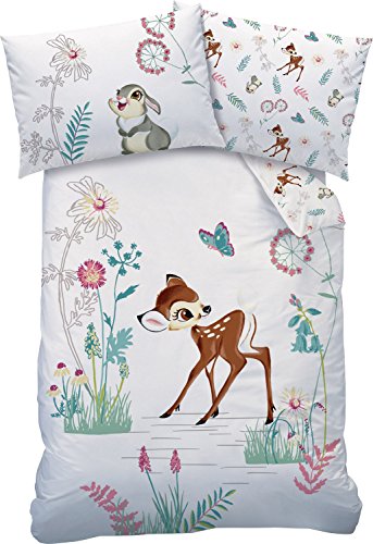 Babybettwäsche Disney Bambi 100 x 135 cm 100% Baumwolle von CTI