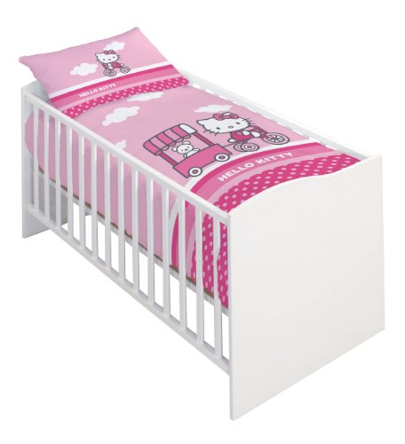 CTI 039532 Baby-Bettwäsche Hello Kitty Amarena / Linon / 100 x 135 + 40 x 60 cm von CTI