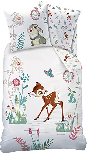 CTI - Bettwäsche - Kinderbettwäsche Disney Bambi Claire Linon Gr. 40x60/100x135 von CTI