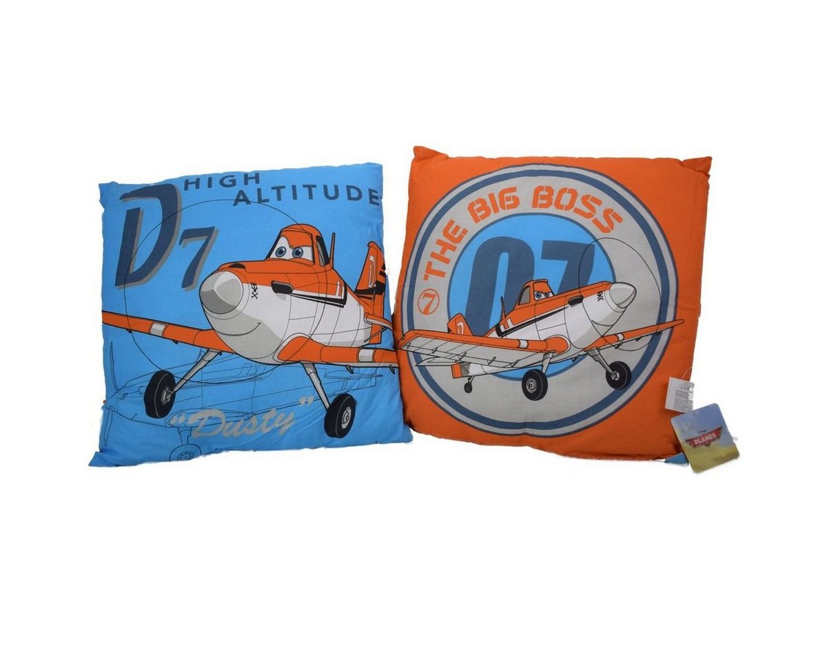 CTI Dekokissen Disney Planes Dusty Arrival Kinderkissen ca. 40 x 40 cm mit Wendemotiv, authentische Darstellung von CTI