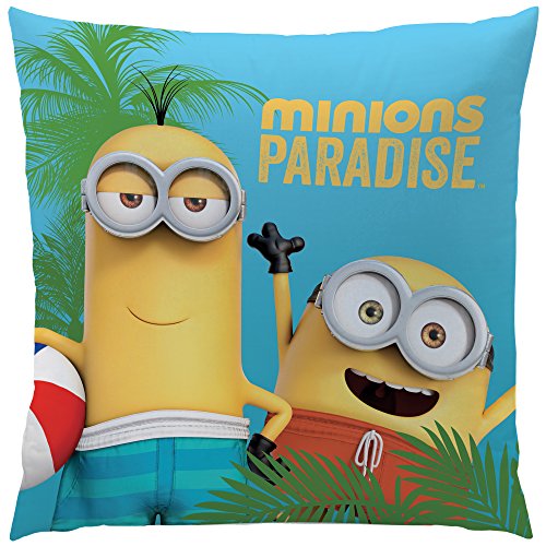 CTI Minions Paradise Kissen, Polyester, blau, 40 x 40 cm von CTI