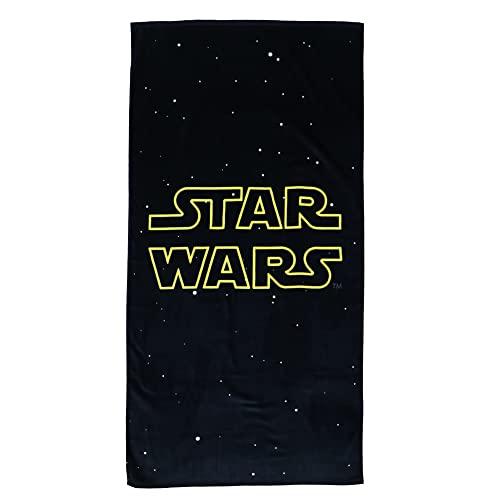 CTI Opening Star Wars Strandtuch Badetuch 75x150 cm, Baumwolle, Schwarz, 75x150 von CTI