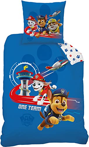 CTI Paw Patrol Bettwäsche 135 x 200 80 x 80 cm 100% Baumwolle von CTI