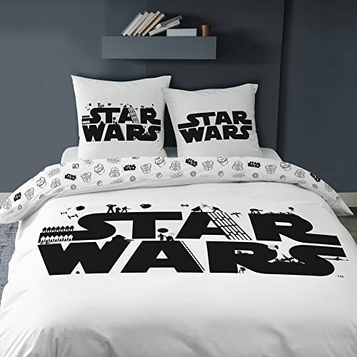 CTI Star Wars Home Troup Bettwäsche, bedruckt, 100 % Baumwolle, 140 x 200 cm von CTI