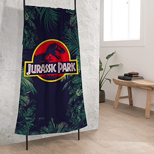 CTI Jurassik Vermächtnis Jurassic Park Legacy Strandtuch 75x150 cm, Baumwolle, Schwarz, 75x150 von CTI