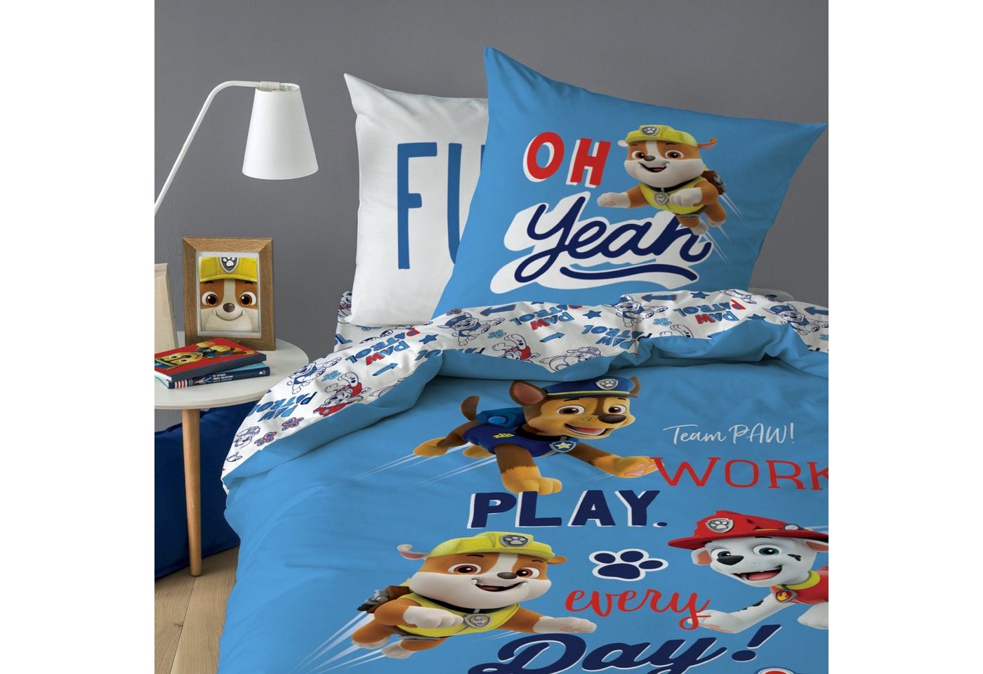 Kinderbettwäsche Paw Patrol Bettwäsche 135 x 200 80 x 80 cm 100% Baumwolle, CTI von CTI