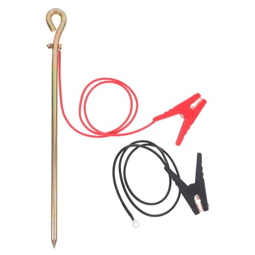 CTIRCHIU 1 Satz Kit mit Metallclip und Gelistetem Erdungsdraht für Elektrozäune Generatoren und Outdoor Aktivitäten von CTIRCHIU