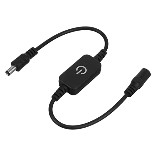 CTIRCHIU 1 Stück LED Touch Lichtschalter für LED Streifen Dcto Touch Schwarz für Unterbauleuchten bis Sensor Induktionssteuerung Langlebig und Praktisch von CTIRCHIU