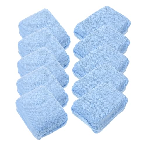 CTIRCHIU 10 Stück Teiliges Auto Wachs Hochdichte Rechteckige Polierpads für Professionelles Auto Detailing zum Polieren und Reinigen von Oberflächen für Haushaltsaufgaben Geeignet von CTIRCHIU