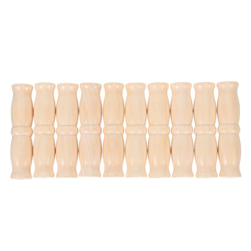 CTIRCHIU 10 Stück Teiliges Holzgriff Eimergriff Ergonomischer Lotus holzgriff Komfortabler Tragegriff Für Wassereimer Und Farbbehälter Robuster Ersatzgriff Für Haushalt Und Outdoor von CTIRCHIU