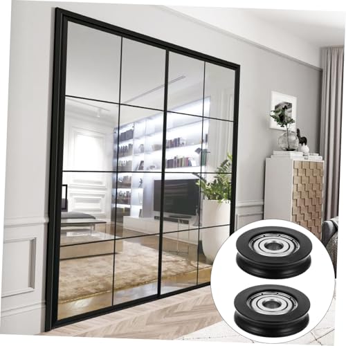 CTIRCHIU 10 Stück Teiliges Nylon u profil schiebetürrollen mit Lager Verschleißfest und Flexibel für Schrank Fenstertüren Einfache Montage Langlebige Türführungsschiene von CTIRCHIU